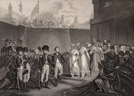 Surrender of two sons of Tipu Sultan, siege of Seringapatam, Third Anglo Mysore War, 1791
