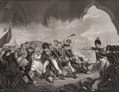 Death of Tipu Sultan, 4. Mai 1799 in Srirangapatna in the Fourth Mysore War