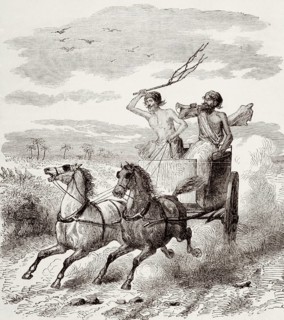 Royal mail being delivered in British occupied India, Asia