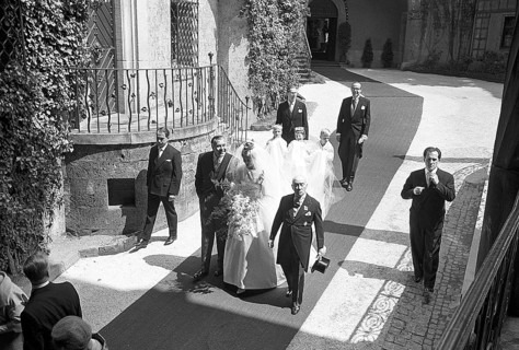 Princess Birgitta of Hohenzollern and Sweden marries Prince Johann Georg of