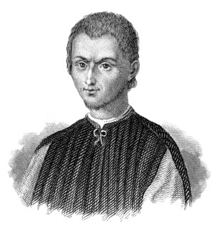Portait of Niccolò di Bernardo dei Machiavelli, 1469 - 1527, an Italian politician, diplomat,