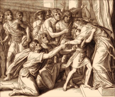 Joseph Reveals Himself to His Brothers, by Julius Schnorr von Carolsfeld, 1860