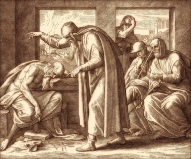 Job's Affliction, Old Testament, by Julius Schnorr von Carolsfeld