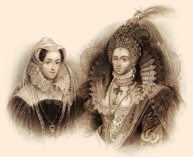 Mary Stuart, Queen of Scots, and Elizabeth I, 1533-1603, Queen of England, Great Britain