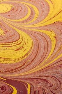 Beautiful abstract art of Ebru marbling painting techniques on water with paints