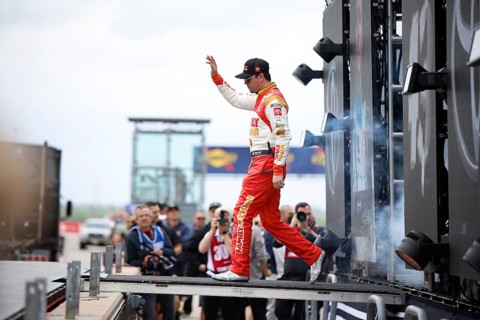 Erik Jones gets ready for the Focused Health 250 in Austin, TX, USA, North America