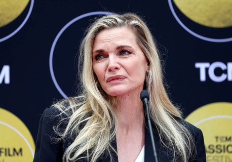 TCM Hosts Handprint And Footprint Ceremony Honoring Michelle Pfeiffer held at the TCL Chinese