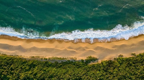 Balneario Camboriu in Santa Catarina. Taquaras Beach and Laranjeiras Beach in Balneario Camboriu.