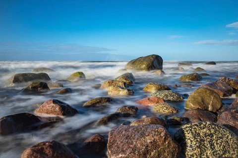 Stones on the coast of the Baltic Sea