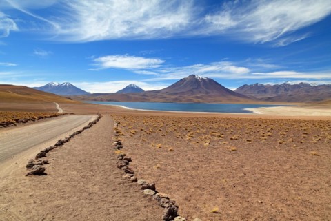 Laguna Miscanti in the Atacama Desert in Chile