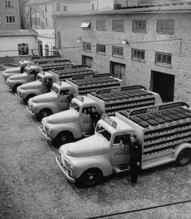Coca cola in the 1950s. In 1 january 1953 Coca-Cola was first allowed to be manufactured and sold