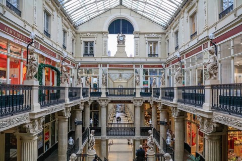 Historic shopping arcade Passage Pommeraye in the Graslin neighbourhood, Nantes, Loire-Atlantique