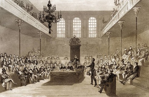 Das Unterhaus, London, England, 19. Jahrhundert