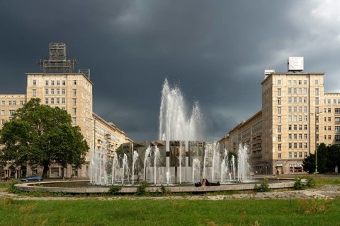 Berlin, Karl-Marx-Allee (formerly Stalinallee), 2nd construction phase 1951-1958, tower buildings