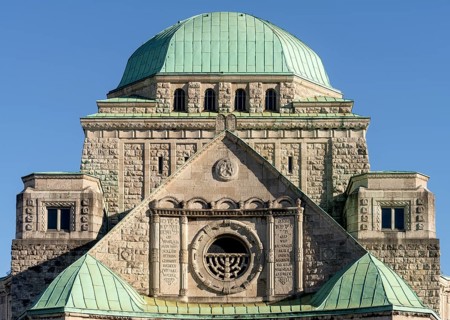 Essen, old synagogue, completed in 1913 according to plans by architect Edmund Körner