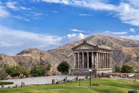 Temple of Garni is the only standing Greco-Roman colonnaded building in Armenia