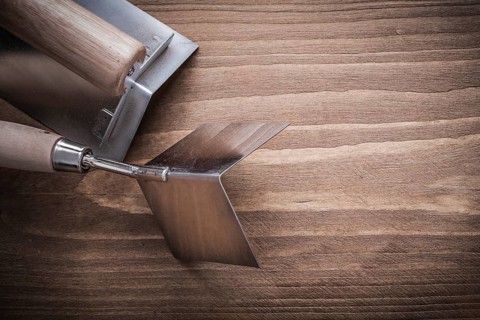 Two hand angle formers with wood handles