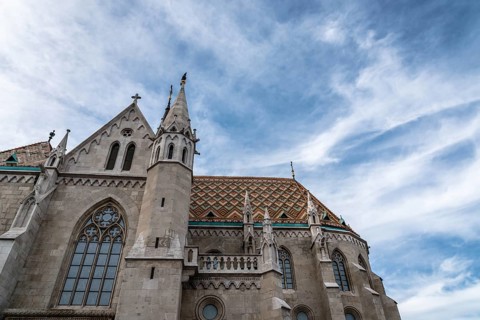 Budapest, Hungary, August 12, 2017: Matthias Church. It is a Roman Catholic church located in front