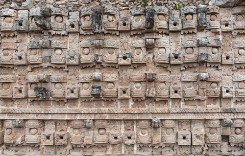 The ruins of the ancient Mayan city of Kabah, Yucatan, Mexico, Central America