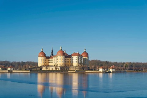 The baroque Moritzburg Castle