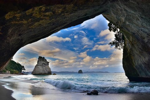 Cathedral Cove in Coromandel, New Zealand, Oceania