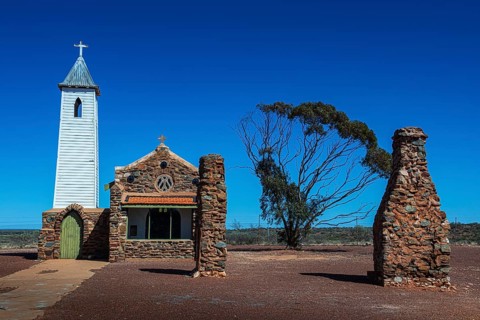 Dominican Chapel of St Hyacynth, architect John C. Hawes, Yalgoo, Western Australia, Australia,