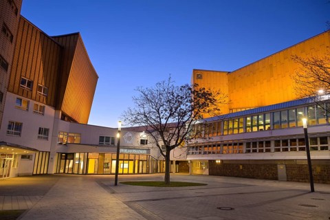 Chamber Music Hall (left) and Philharmonie, Kulturforum, Tiergarten, Mitte, Berlin, Germany, Europe