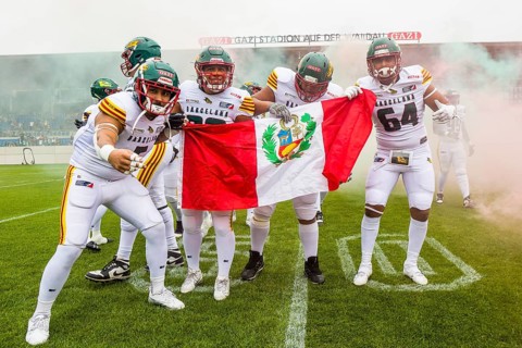 European League of Football, ELF/ Game: Barcelona Dragons at Stuttgart Surge on 18. Aug. 2024, in