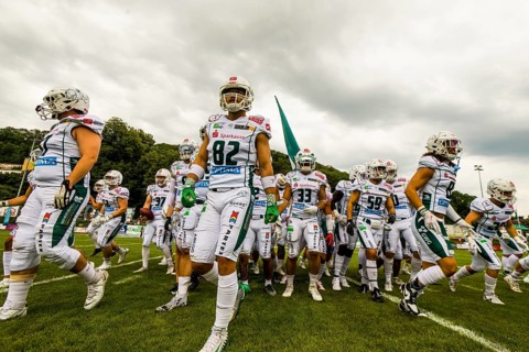 German Football League, Game: Schwäbisch Hall Unicorns, Saarland Hurricanes in the Optima Sportpark