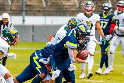 European League of Football, ELF/ Game :  Barcelona Dragons at  Stuttgart Surge on July. 23. 2023