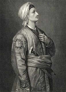 Prince Calàf, character from the drama Turandot by Friedrich Schiller, 1759 - 1805