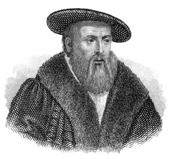 Portrait of Johannes Kepler or Keppler, 1571 - 1630, a German philosopher, mathematician,