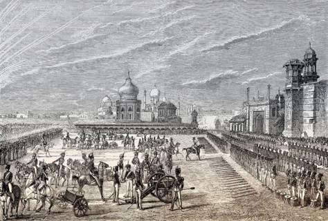 Disarming Indian infantrymen, Agra, Indian Rebellion of 1857