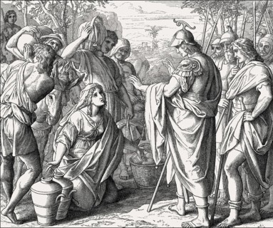 David and Abigail, Old Testament, by Julius Schnorr von Carolsfeld