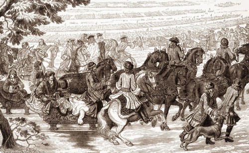 The Great Sleigh Drive, Frederick William the Great pursues Swedish troops across the frozen