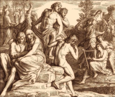 Days of Noah, Old Testament, by Julius Schnorr von Carolsfeld, 1860