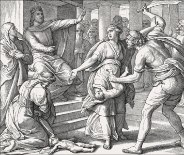 The Judgment of Solomon, Old Testament, by Julius Schnorr von Carolsfeld