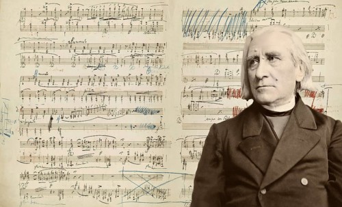 Portrait of Franz Liszt, 1811-1886, Hungarian composer, virtuoso pianist, Années de pèlerinage,
