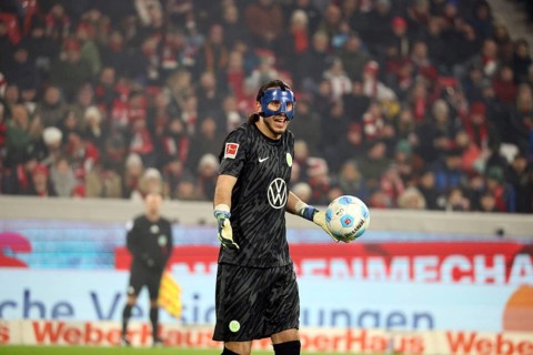 Goalkeeper Kamil Grabara (VfL Wolfsburg) during the 1st FBL: 24-25: 1st FBL: 24-25: 14th Sptg. SC
