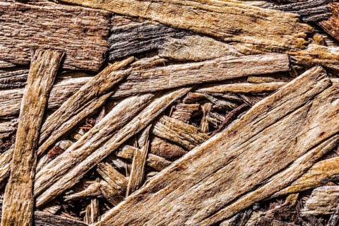 Textured OSB material horizontal view