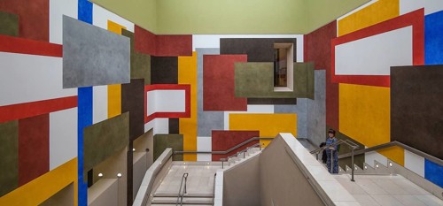 London, Tate Britain Art Museum 1893-97 by Sidney R. J. Smith Colourful wall design in the main