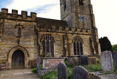 The oldest part of the St Laurence church in Hawkhurst in Kent the lower part of the tower dates