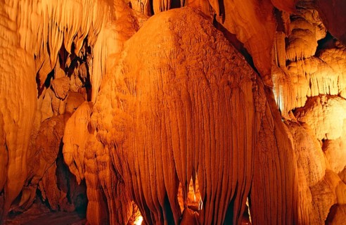 Stalactite cave, Window Cave, Borneo, Sarawak, Gunung Mulu NP, Malaysia, Asia