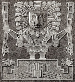 Figuren in Tiwanaku, einer präkolumbianischen Ausgrabungsstätte im Westen Boliviens