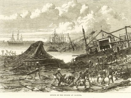 Effects of the cyclone on Calcutta Kolkata, West Bengal, India, Asia