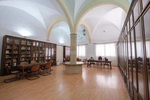 Library, Monastery Church of Santa Margarita, center of history and military culture of the
