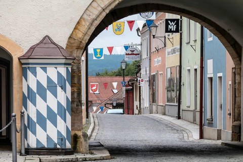 Neunburg vorm Wald, town centre in the 1000-year-old town, Schwandorf district, Upper Palatinate,