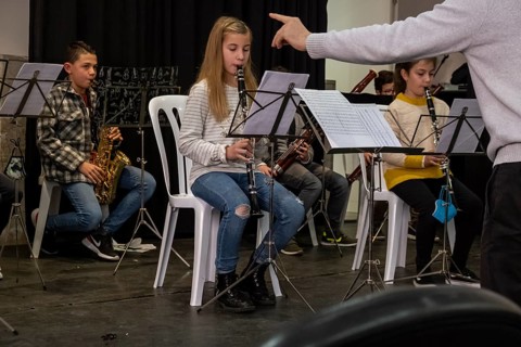 Open class and musical audition by the music school of Llucmajor, Sant Bonaventura cloister,