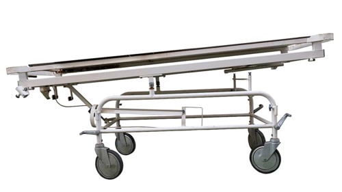 Isolated Vintage Hospital Stretcher On White Background