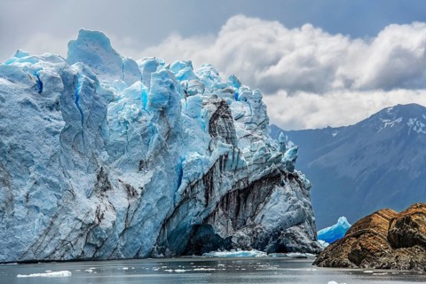 Perito Moreno Glacier, glacier tongue, glacier break, Los Glaciares National Park, Santa Cruz,